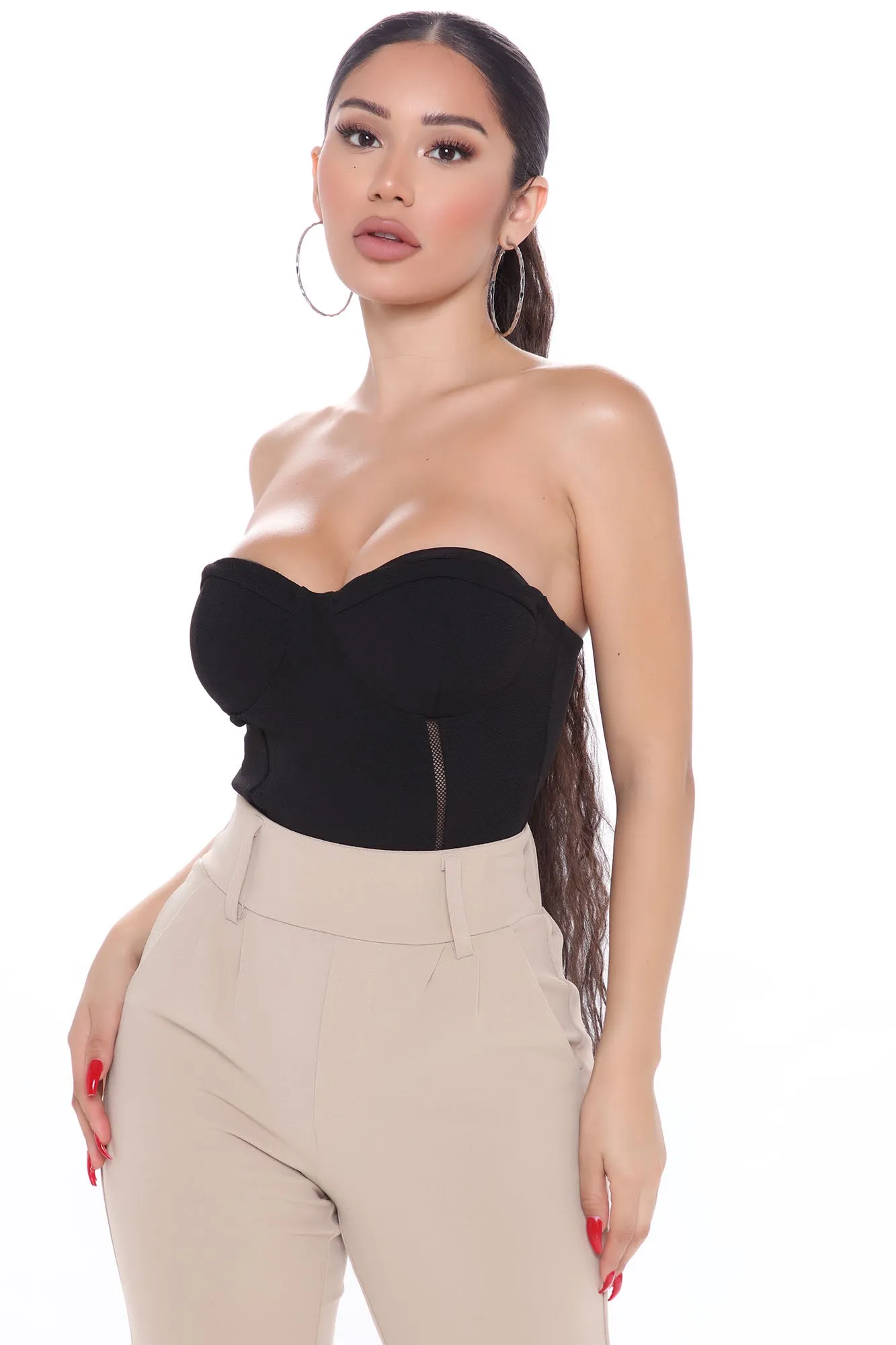 A Great Catch Tube Bodysuit - Black