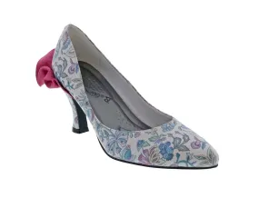 Bellini Clarise Women Dress Pump In Purple Floral Pu