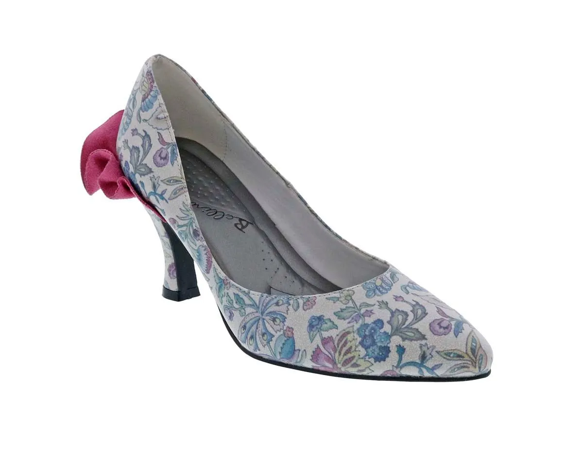 Bellini Clarise Women Dress Pump In Purple Floral Pu