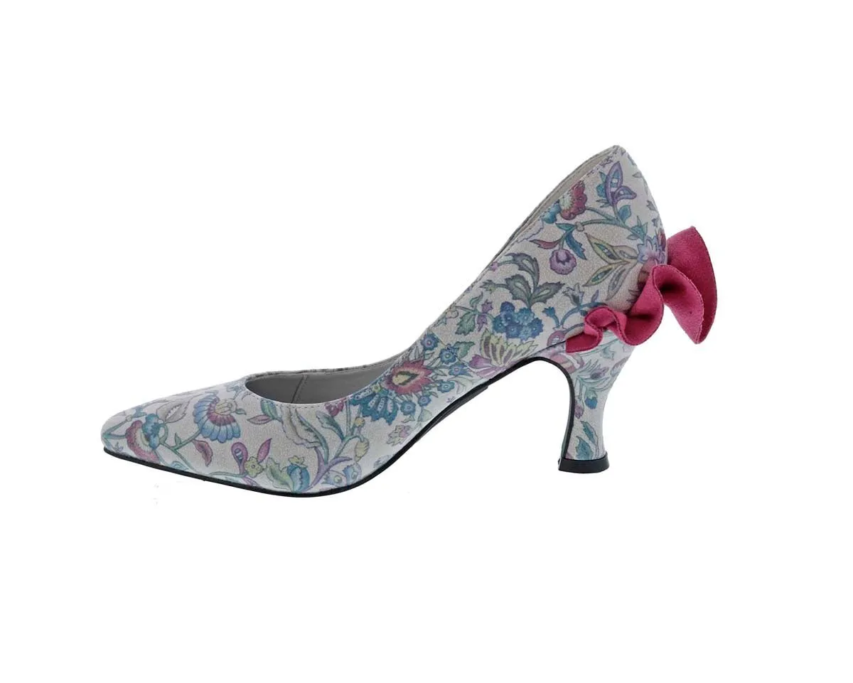 Bellini Clarise Women Dress Pump In Purple Floral Pu