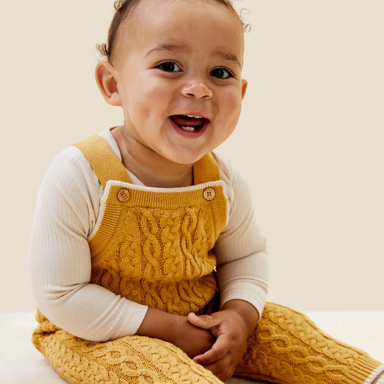 Cable Knit Dungarees