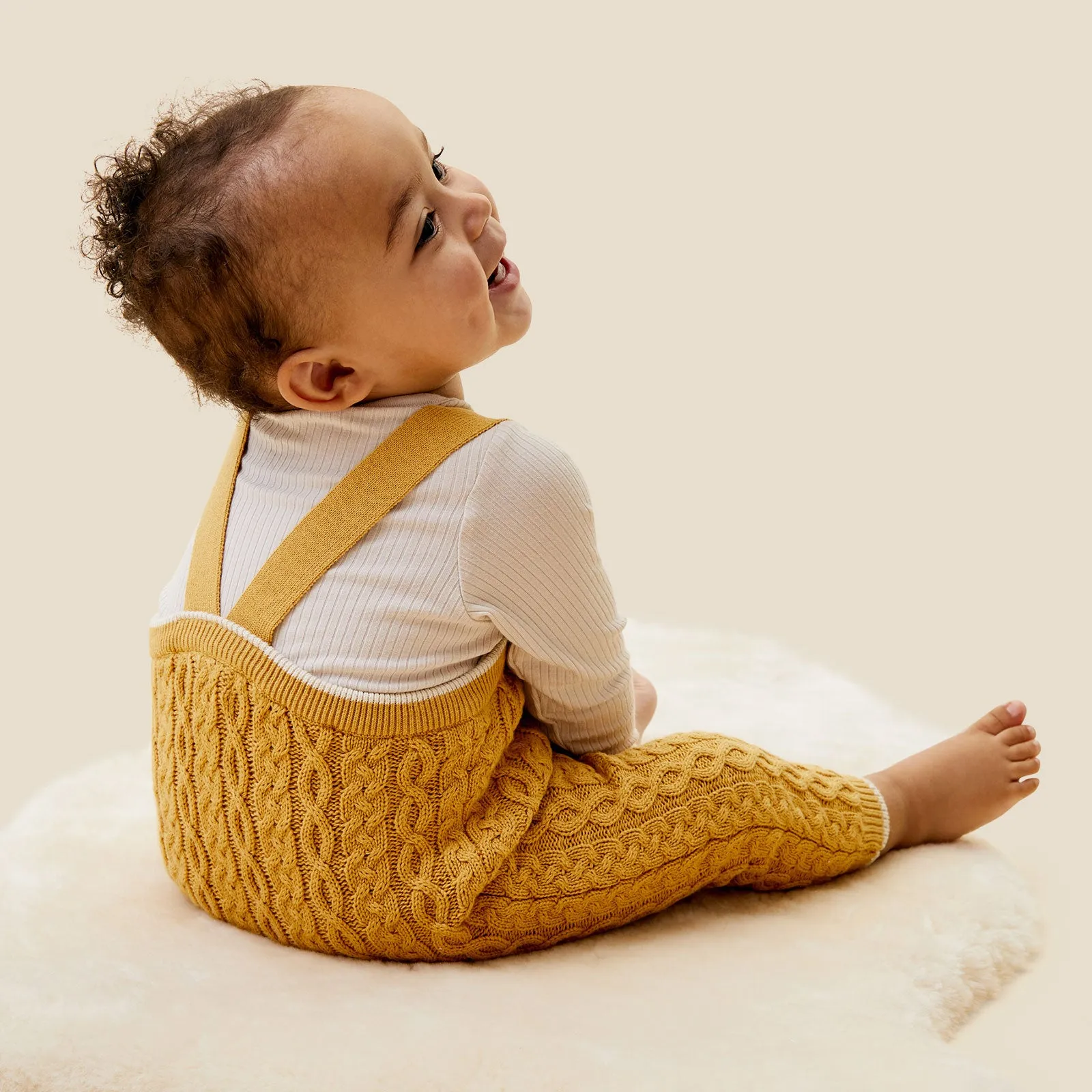 Cable Knit Dungarees