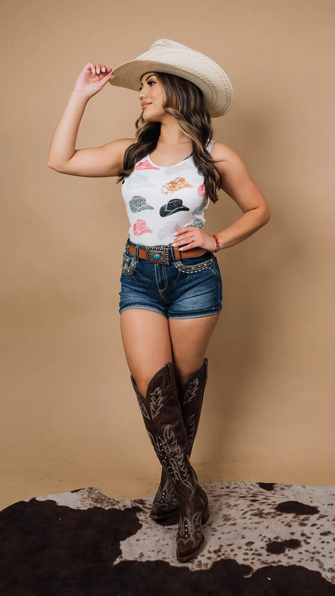 Cowgirl Hat Bodysuit JJ