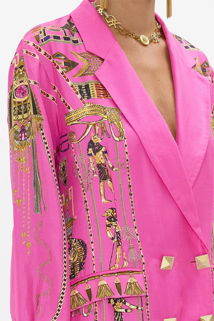 Double Breasted Soft Jacket in Song of Scarab