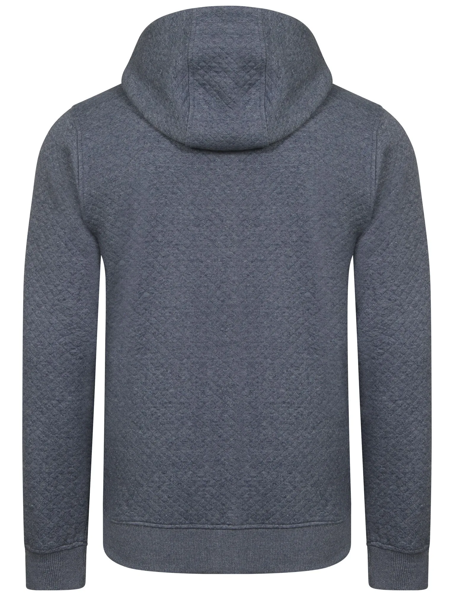 Dryden Diamond Quilted Hoodie in Blue - Dissident