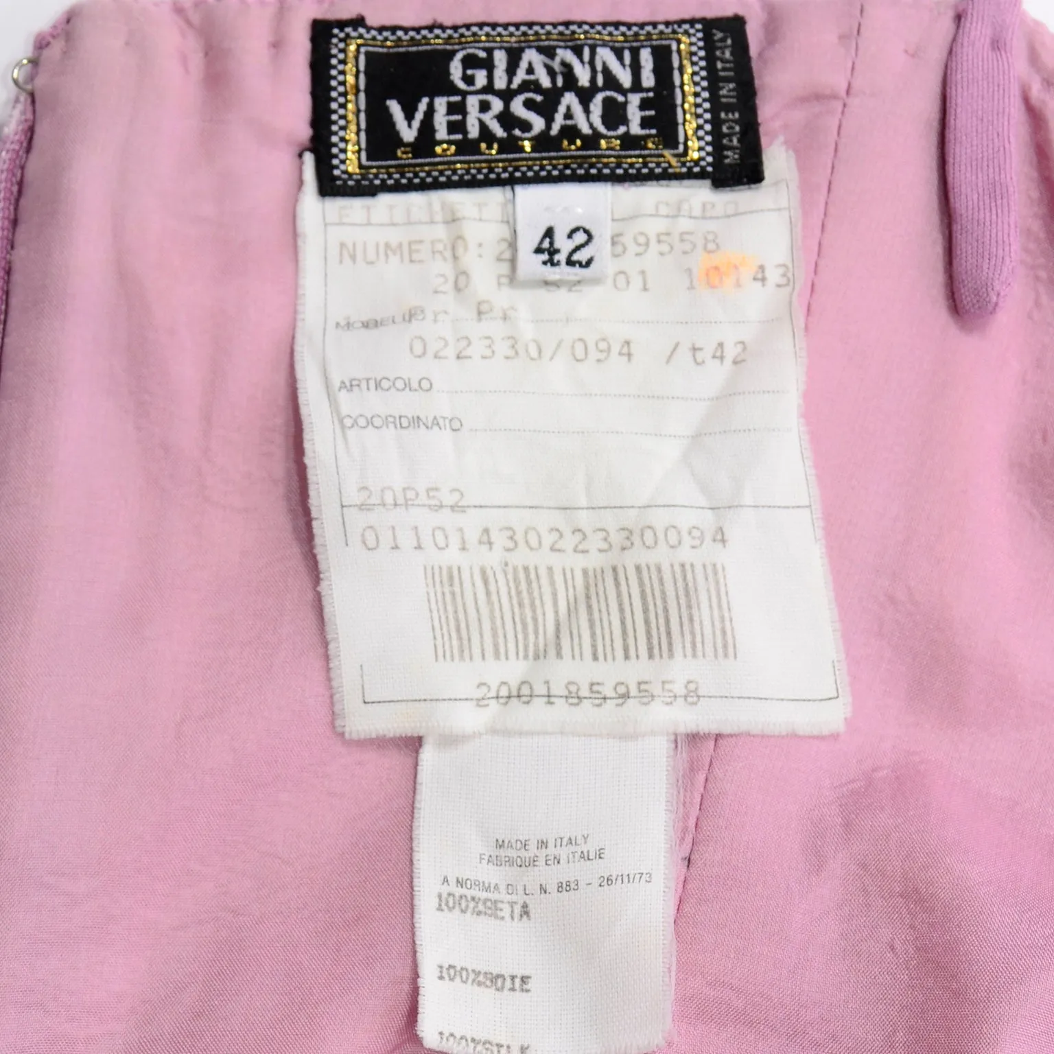 Gianni Versace Couture Vintage Purple Runway Dress S/S 2000
