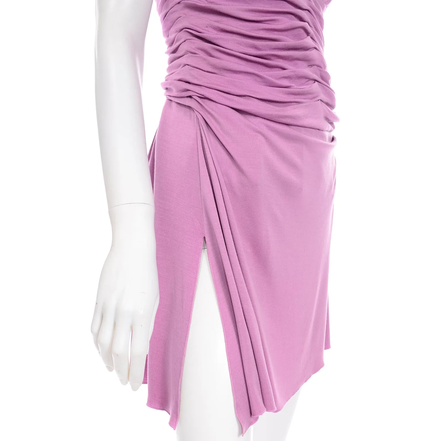 Gianni Versace Couture Vintage Purple Runway Dress S/S 2000