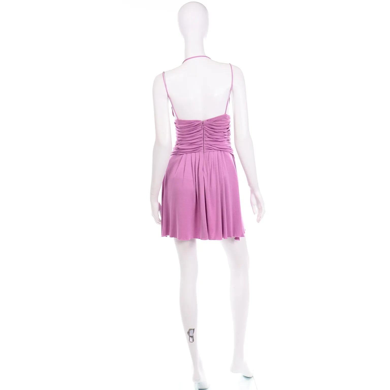 Gianni Versace Couture Vintage Purple Runway Dress S/S 2000