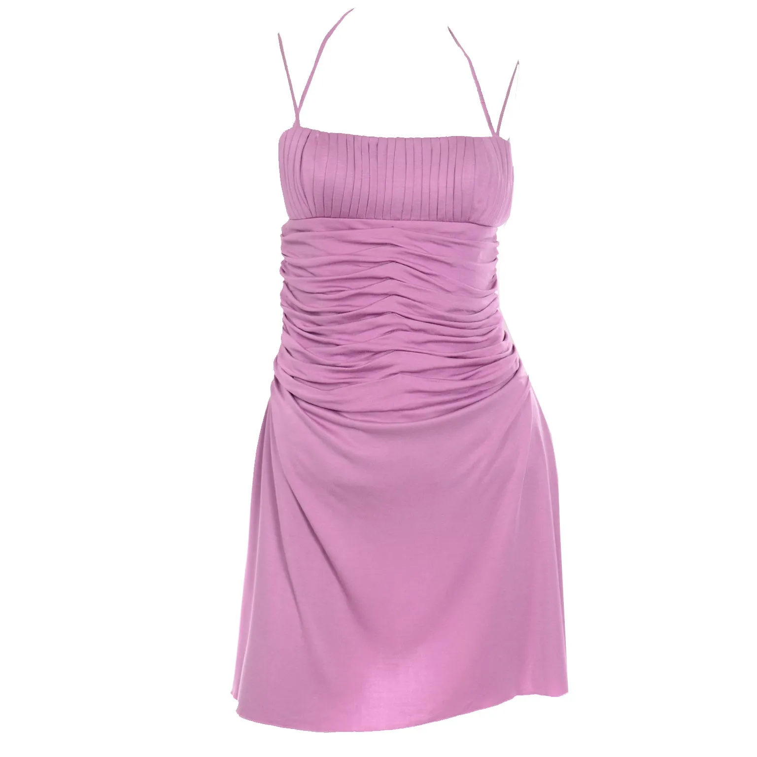 Gianni Versace Couture Vintage Purple Runway Dress S/S 2000
