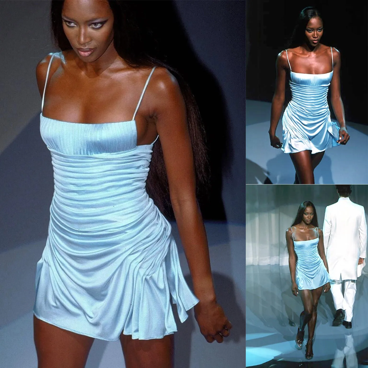 Gianni Versace Couture Vintage Purple Runway Dress S/S 2000
