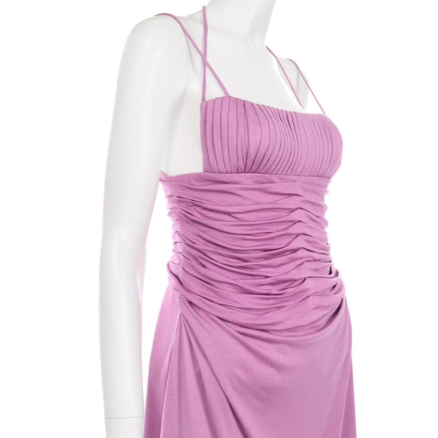 Gianni Versace Couture Vintage Purple Runway Dress S/S 2000