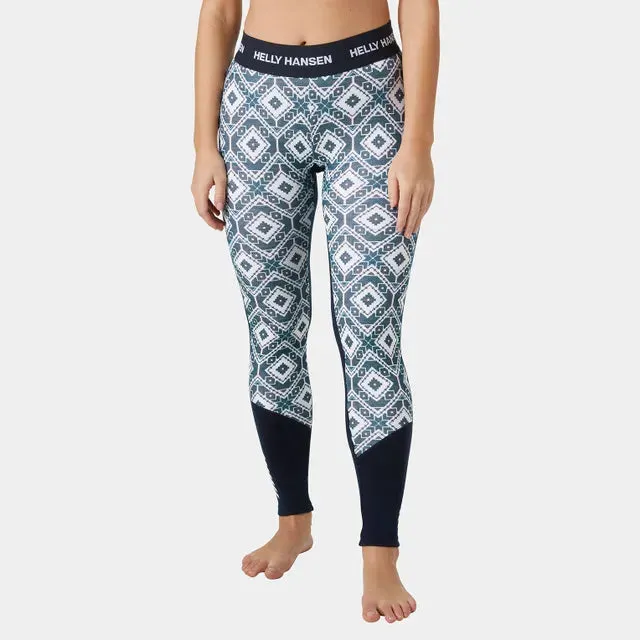 Helly Hansen Women’s Lifa Merino Midweight Graphic Base Layer Pants