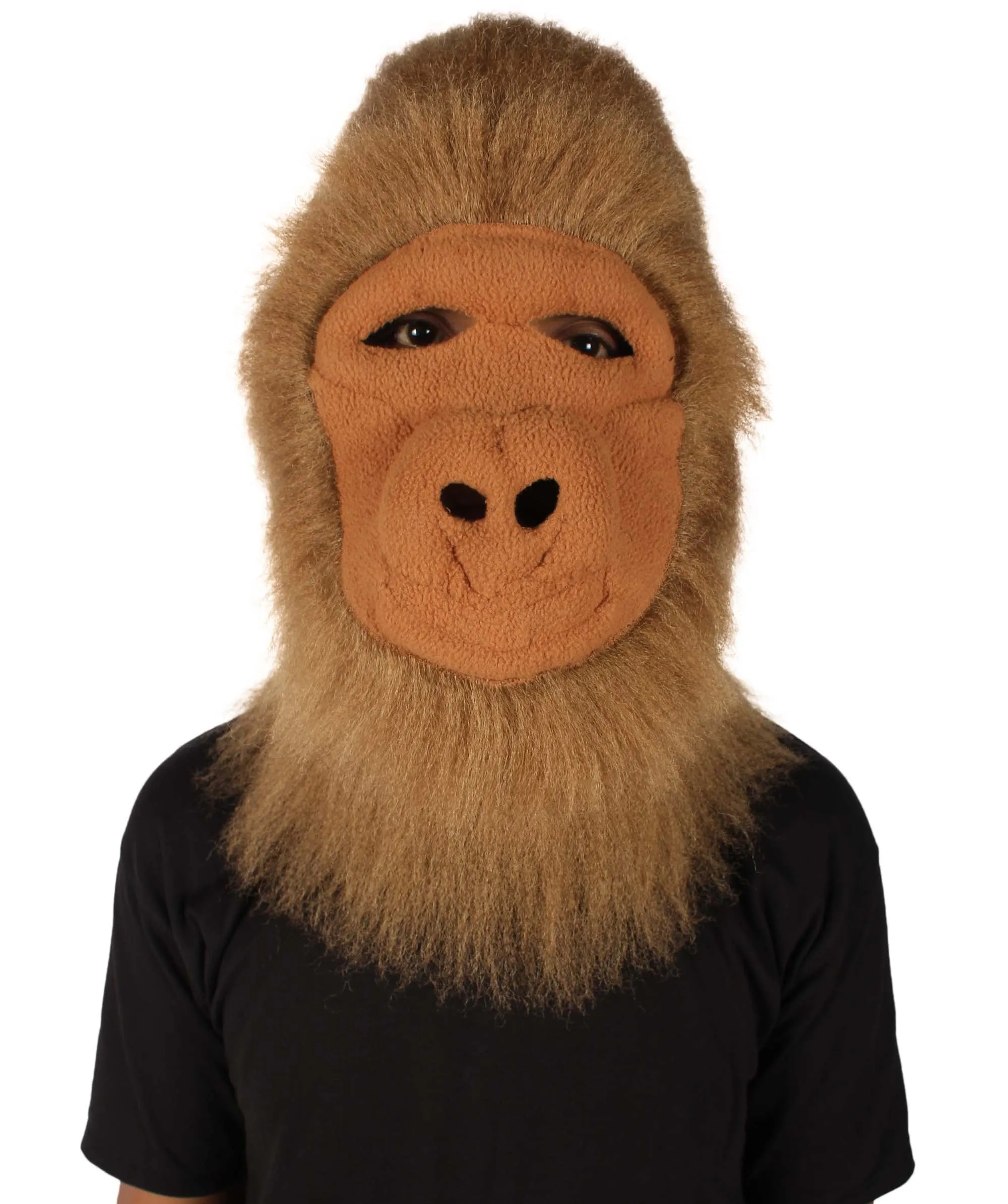 HPO Hairy Unisex Ape Mask and Bodysuit Costume Bundle | Multiple Color Options