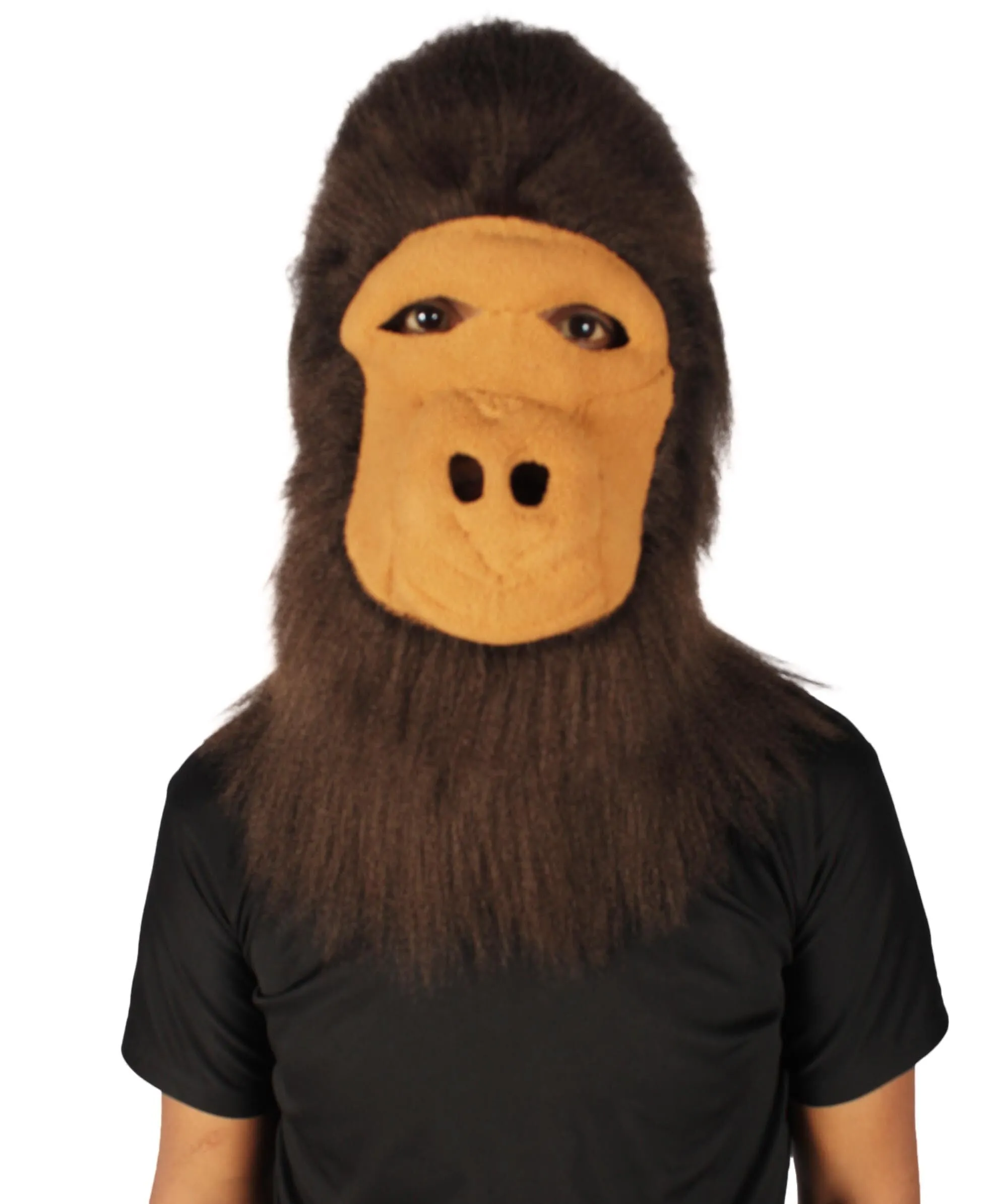 HPO Hairy Unisex Ape Mask and Bodysuit Costume Bundle | Multiple Color Options