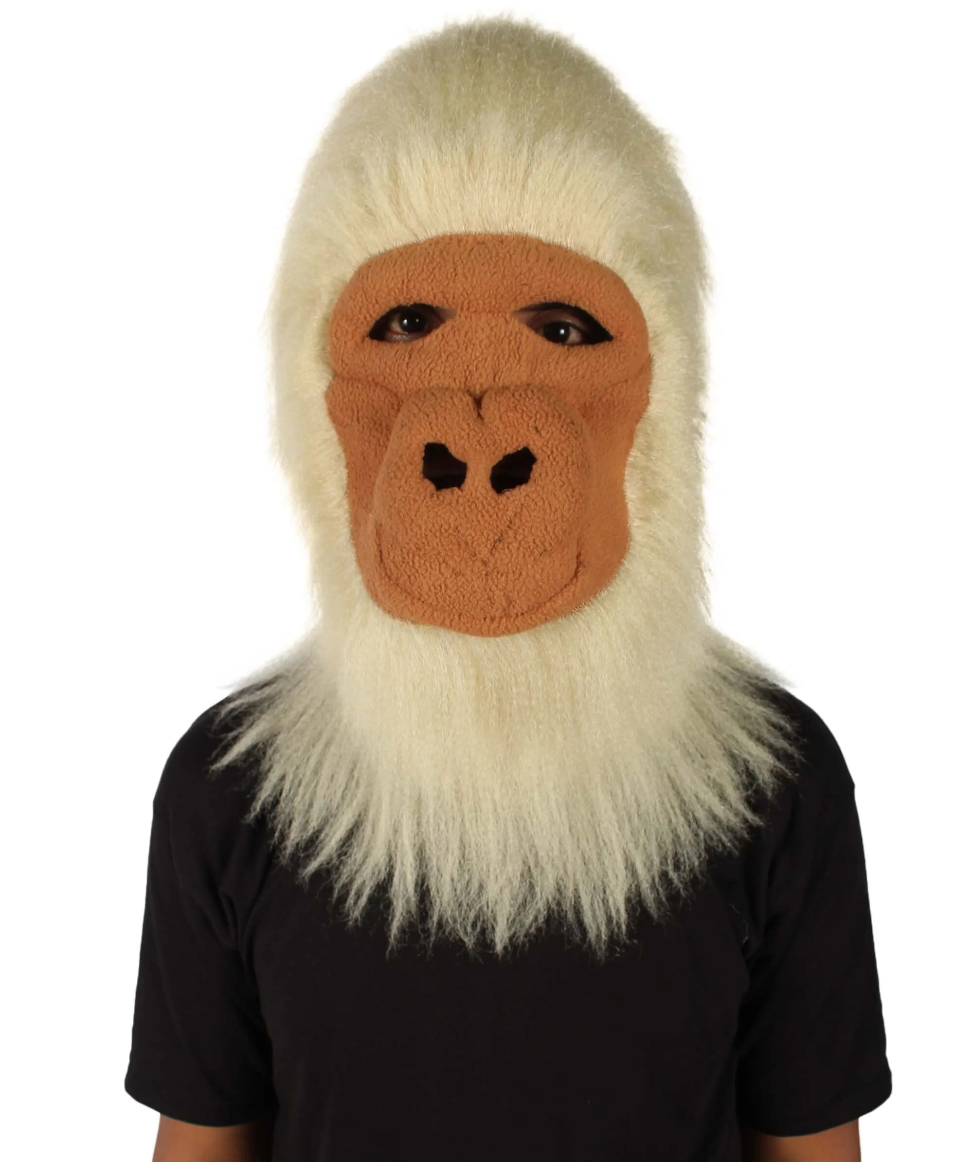 HPO Hairy Unisex Ape Mask and Bodysuit Costume Bundle | Multiple Color Options