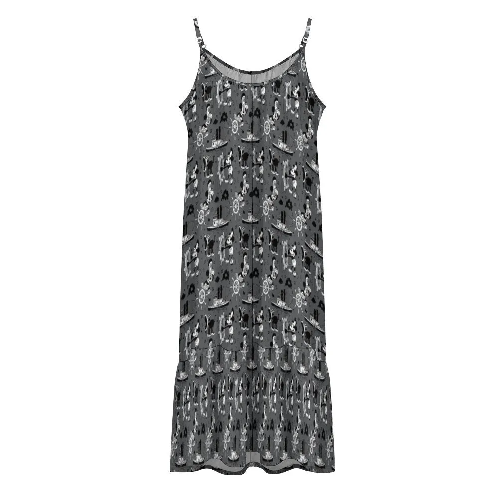 Steamboat Mickey Suspender Sleeveless Dress