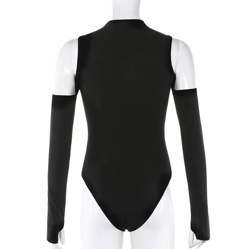 Trendy Off The Shoulder Black Or White Bodysuit