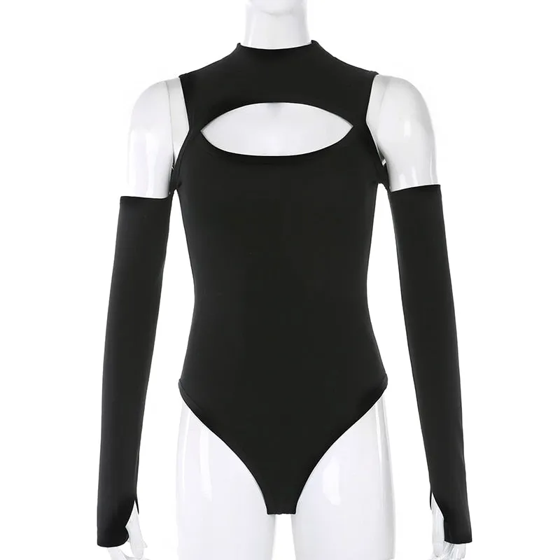 Trendy Off The Shoulder Black Or White Bodysuit