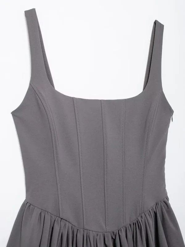 Trendy Sleeveless Cotton Fit & Flare Dress