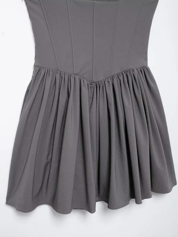 Trendy Sleeveless Cotton Fit & Flare Dress