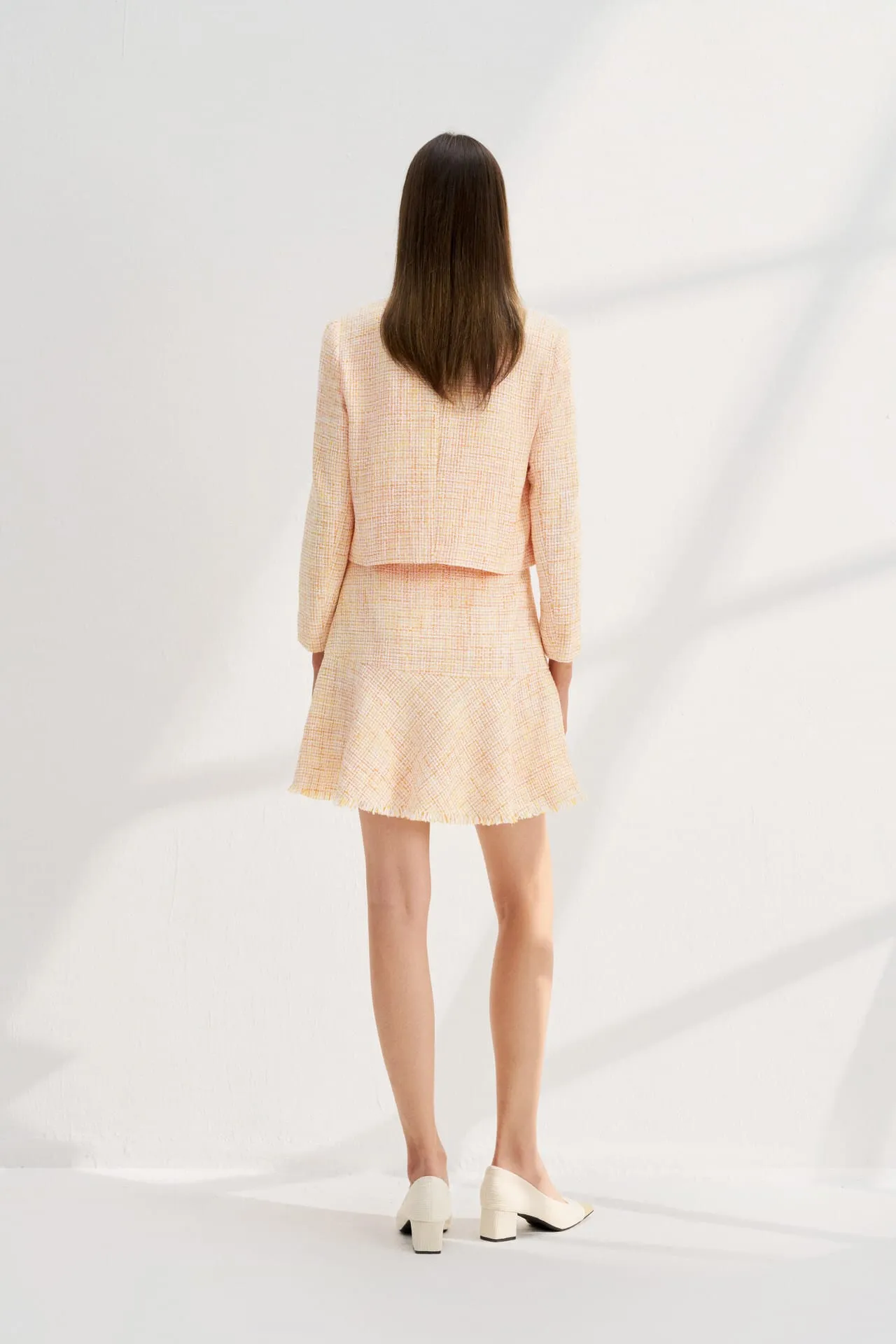 Tweed Round Neck Jacket