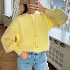 Wjczt Women Ladies Fashion Solid Color Cardigans Spring Autumn Button-Down Knitwear Jacket Coat Preppy Y2K Vintage Knitted Sweater
